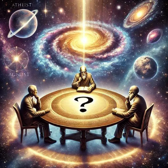 ⚛️Ateismo 🆚 teismo✝️ (background)